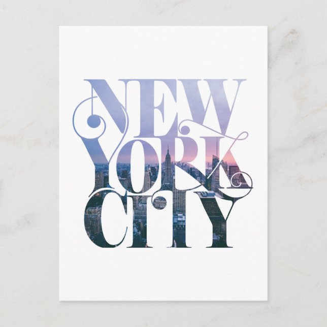 New York City Design Postkarte (Vorderseite)