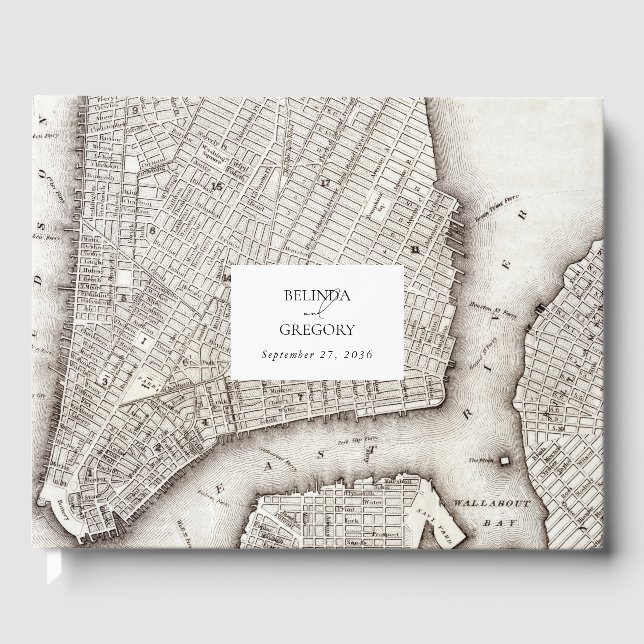 New York City Destination NYC Wedding Gästebuch (Vorderseite)