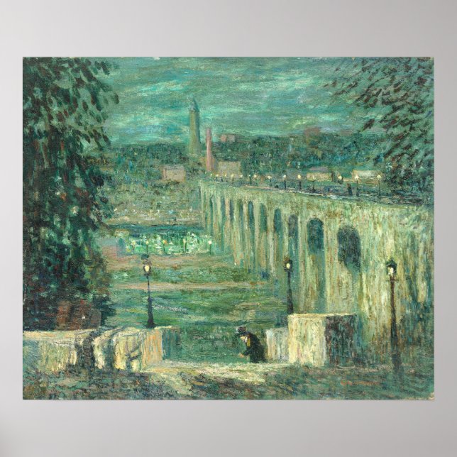New York City - Ernest Lawson Fine Art Poster (Vorne)