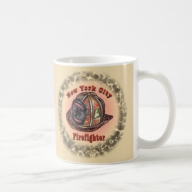 New York City Feuerwehrmann-Tasse Kaffeetasse (Rechts)