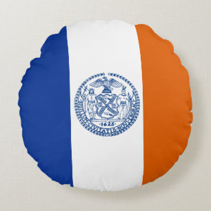 New York City-Flagge Rundes Kissen