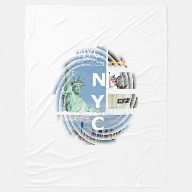 New York City Fleecedecke (Vorderseite)