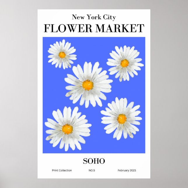 New York City Flower Market SOHO Poster (Vorne)