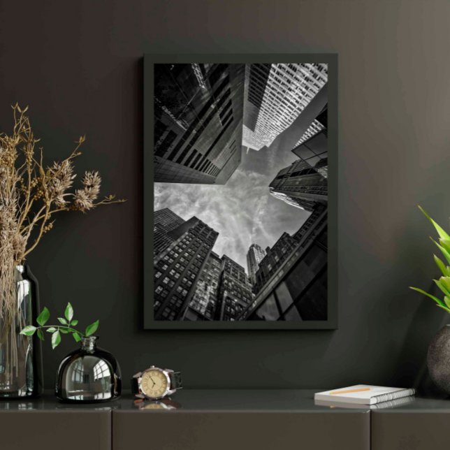 New York City Gebäude Black and White Poster (Von Creator hochgeladen)