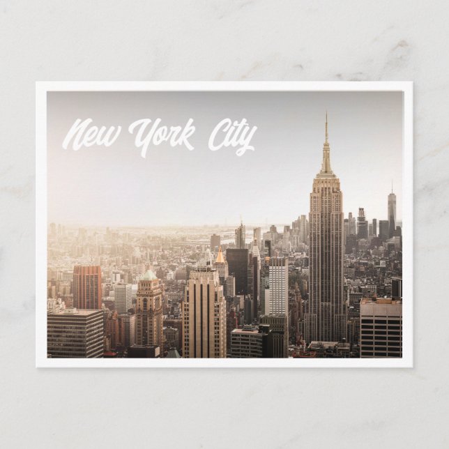 New York City Gebäude Foto Postkarte (Vorderseite)