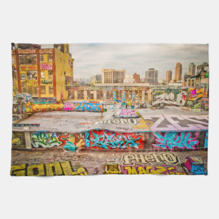 New York City Graffitistandort Geschirrtuch
