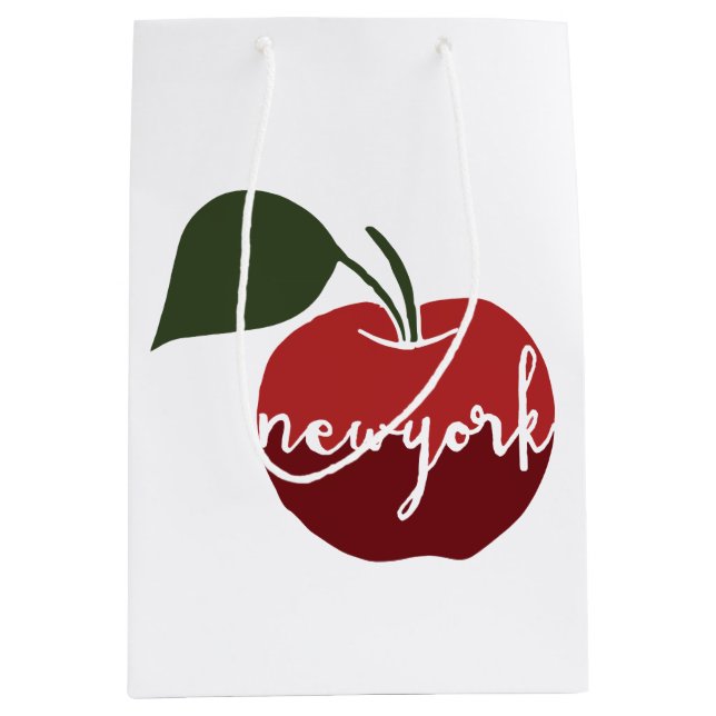 New York City | große Apple Mittlere Geschenktüte (Vorderseite)