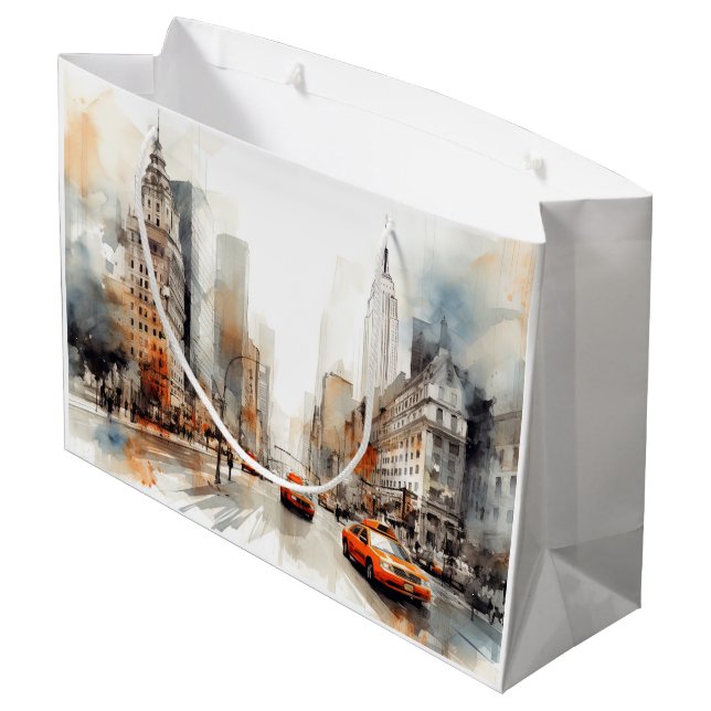 New York City Große Geschenktüte (Rückseite Schrägansicht)
