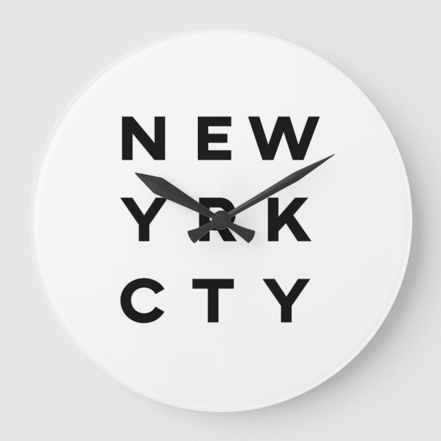 New York City Große Wanduhr (Vorderseite)