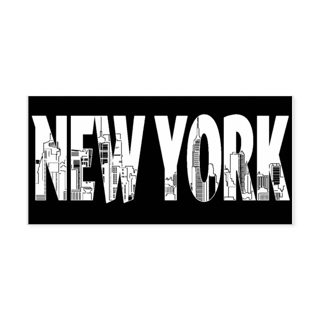 New York City Gummistempel (Prägung)