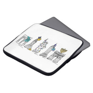 New York City Hanukkah NYC Chanukah Sehenswürdigke Laptopschutzhülle
