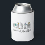 New York City Hanukkah NYC Jüdischer Holiday Chanu Dosenkühler<br><div class="desc">Eine originelle Brien-and-Tinte-Illustration einer Reihe klassischer New Yorker Sehenswürdigkeiten, die für den Hanukkah-Urlaub "gekleidet" sind. Ideal für alle, die in oder Lieben NYC lebt! Sehen Sie nicht genau, wonach Sie suchen? Brauchen Sie Hilfe bei der Anpassung? Klicken Sie auf "rebeccaheartsny" (obere rechte Ecke) und dann auf "Kontakt mit diesem Designer",...</div>