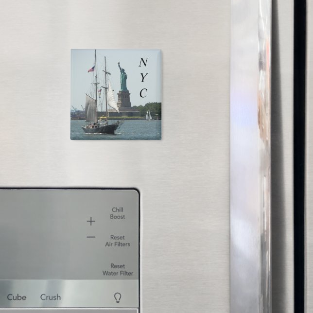 New York City Harbor Foto Magnet (In Situ (Kühlschrank))