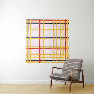 New York City I   Piet Mondrian   Wandteppich