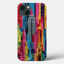 New York City in Kobras lebhaftem iPhone Case