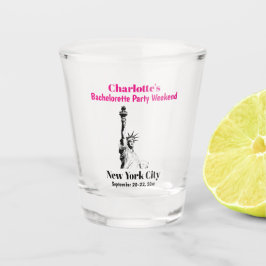 New York City Junggeselinnen-Abschied Gefallen Gir Schnapsglas