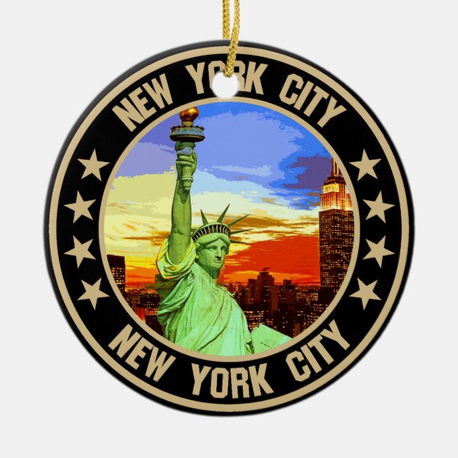 New York City Keramik Ornament (Vorne)