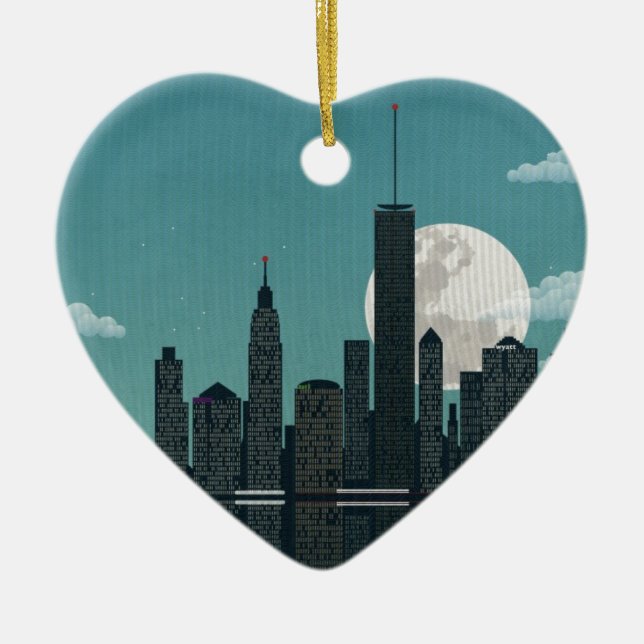 New York City Keramikornament (Vorne)