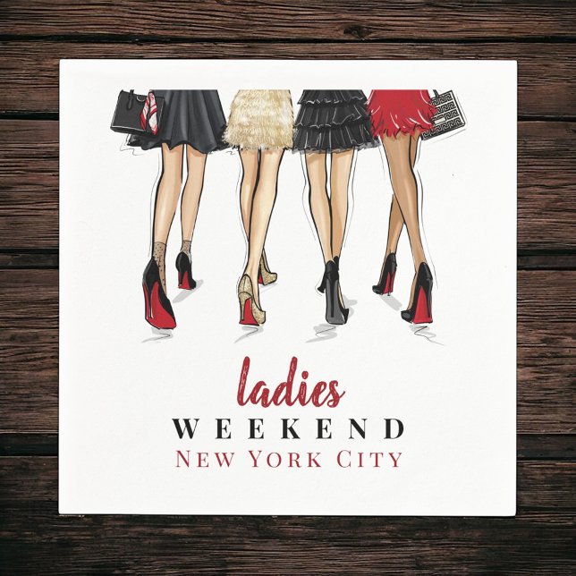 New York City Ladies Weekend Fashion Getaway Serviette (Von Creator hochgeladen)