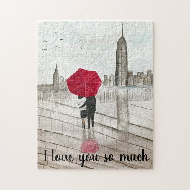 New York City Liebe Paar Manhattan City City (Vertikal)