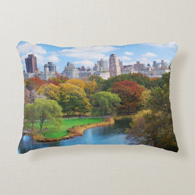 New York City Manhattan Central Park Panorama Dekokissen (Vorderseite)