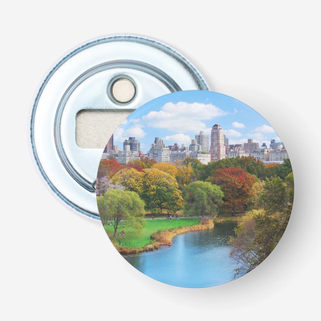 New York City Manhattan Central Park Panorama Flaschenöffner (Vorderseite)