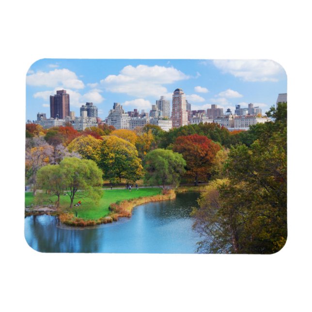 New York City Manhattan Central Park Panorama Magnet (Horizontal)