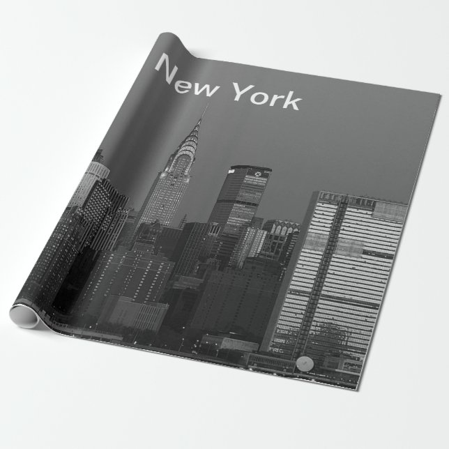New York City Manhattan Empire State Gebäude Wra Geschenkpapier (Ungerollt)