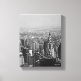 New York City, Manhattan Skyline B/W Fotografy Leinwanddruck