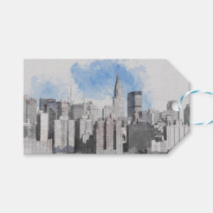 New York City Manhattan Skyline Geschenkanhänger