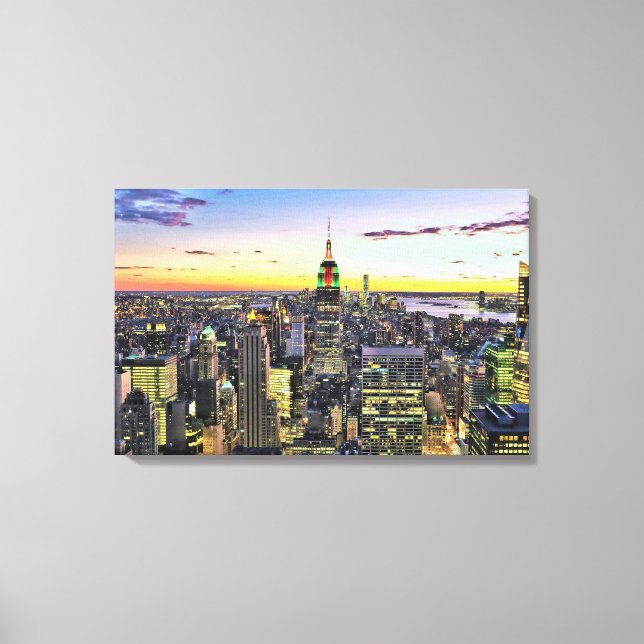 New York City Manhattan Skyline Leinwanddruck (Vorderseite)