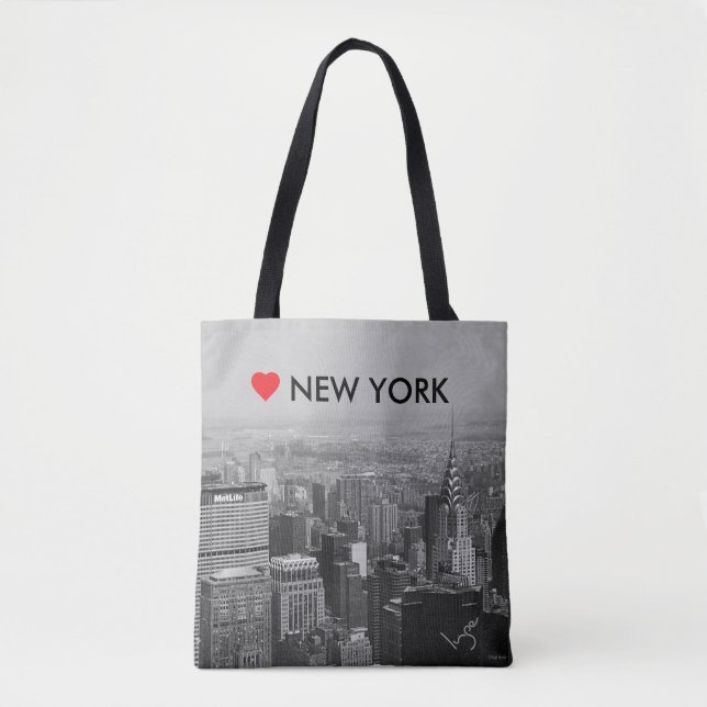 New York City, Manhattan Skyline mit der Liebe Tasche (Vorderseite)