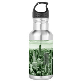 New York City - Manhattan - Vintag Edelstahlflasche