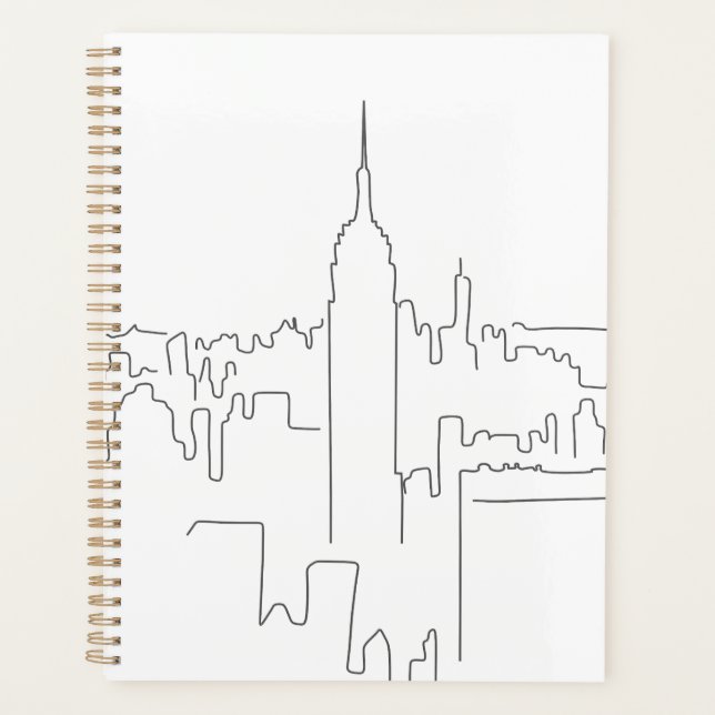 New York City Minimal Line Planer (Vorderseite)