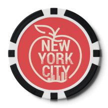 New York City Modern Big Apple Red