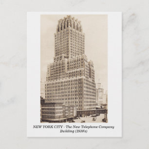 New York City, New Telefone Gebäude alte Postkarte