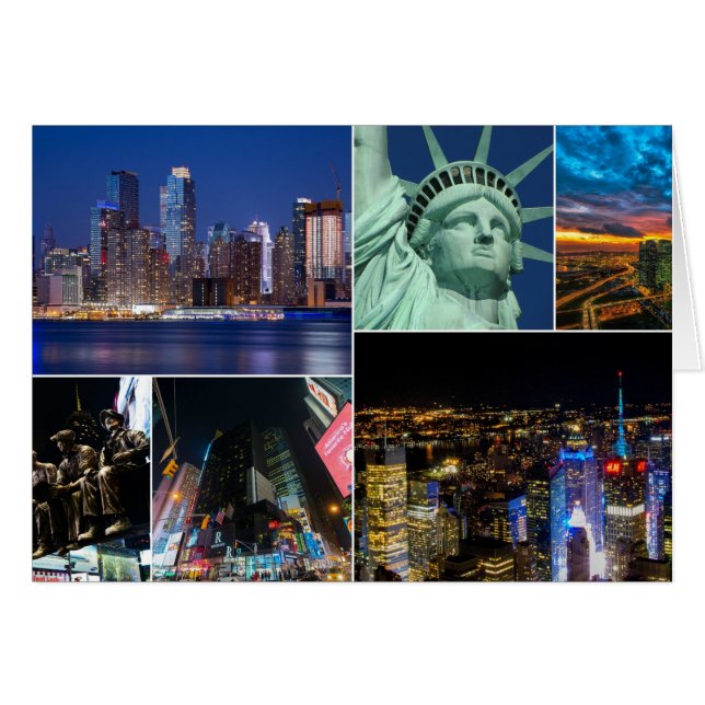 New York City New YC collage photo ville (Devant horizontal)