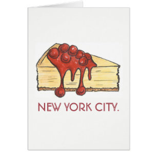 New York City New York Cerry Cheesecake Slice