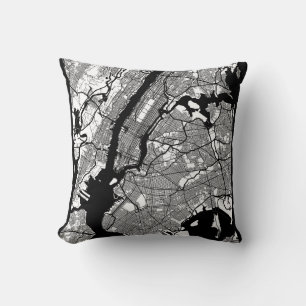 New York City New York Karte Kissen