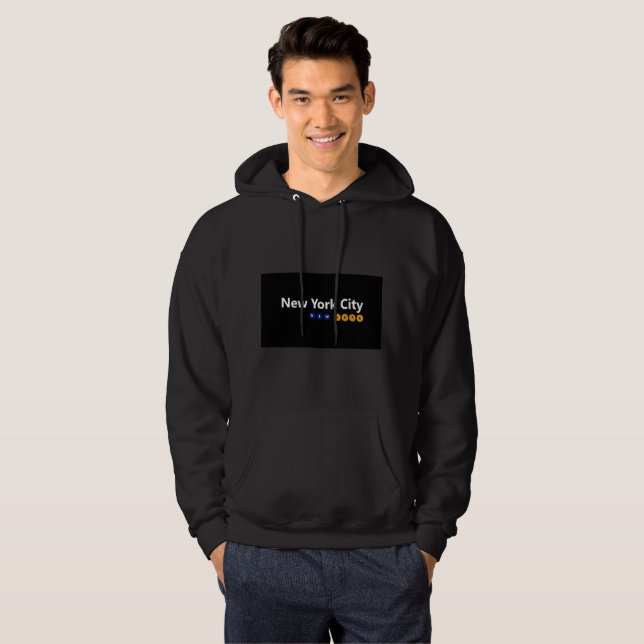 New York City, New York Men's Hooded Sweatshirt (Vorne ganz)