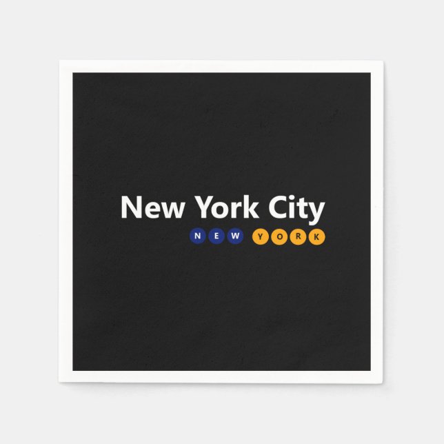 New York City, New York Paper Napkins Serviette (Vorderseite)