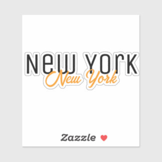 New York City, New York Souvenir Aufkleber
