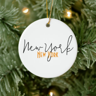 New York City, New York Souvenir Keramik Ornament
