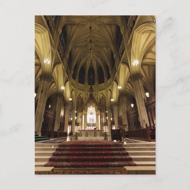New York City, New York, USA. Saint Patricks 3 Postkarte (Vorderseite)