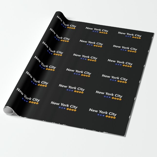 New York City, New York Wrapping Paper Geschenkpapier (Ungerollt)