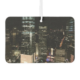 New York City Night NYC Manhattan Skyline Foto Autolufterfrischer