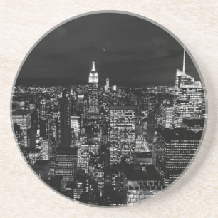 New York City Night Skyline Getränkeuntersetzer