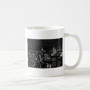 New York City Night Skyline Kaffeetasse