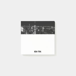 New York City Night Skyline Post-it Klebezettel