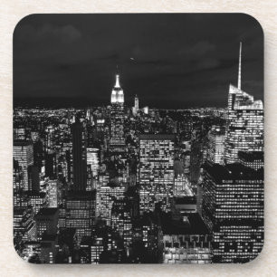 New York City Night Skyline Untersetzer